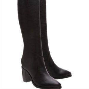 Schutz black leather boots